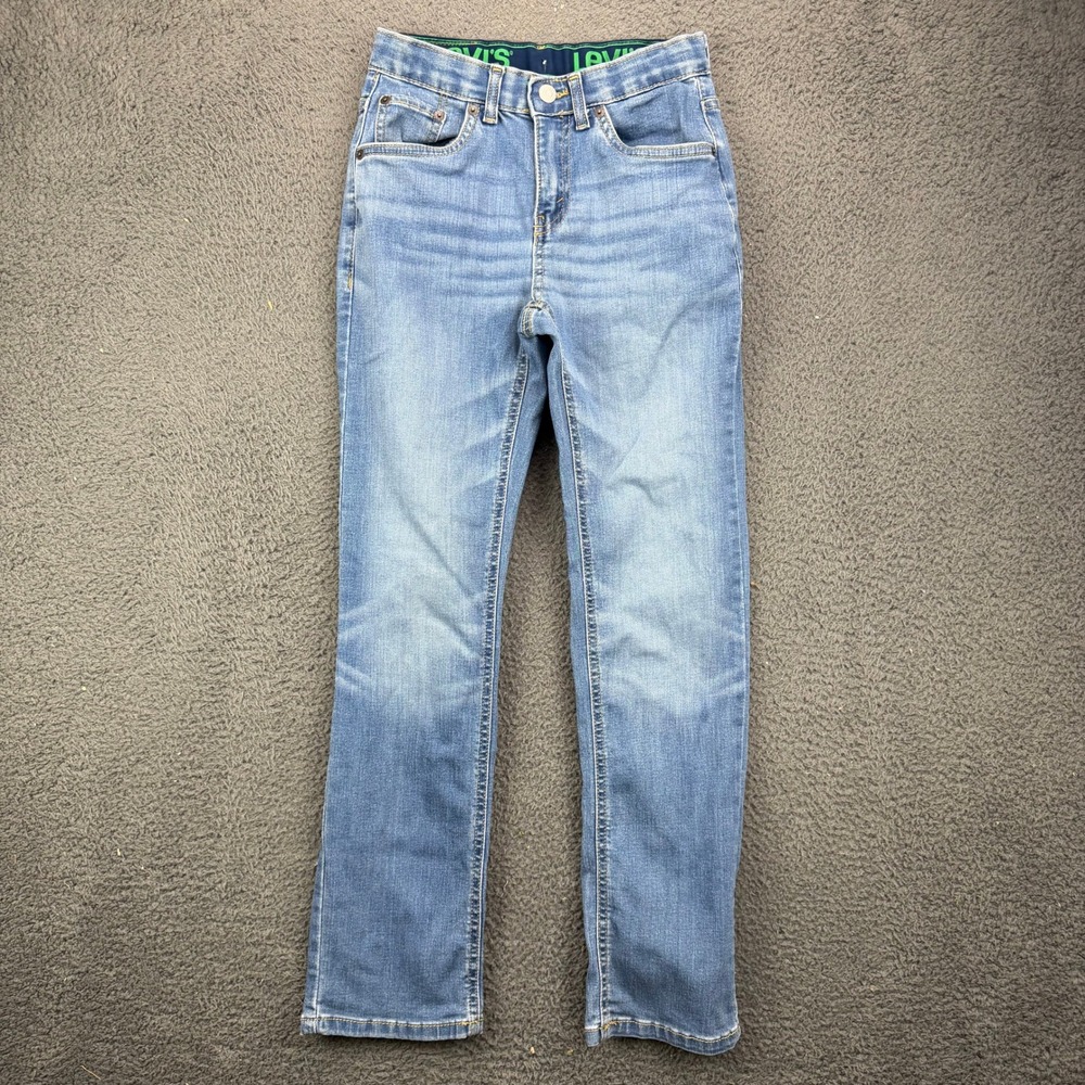 Levis 511 Slim Fit Boys Jeans Size 12‎ Reg Blue Medium Wash Adjustable Waist